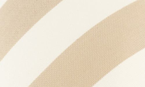 Shop Bien Abye Bien Abyé Neutral Stripe Silk Headband In White