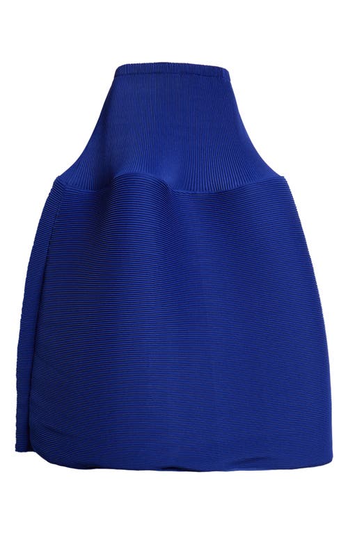 MELITTA BAUMEISTER Ripple Pleated A-Line Skirt in Blue Ripple