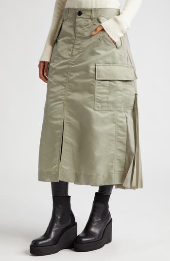Sacai Nylon Twill Skirt | Nordstrom