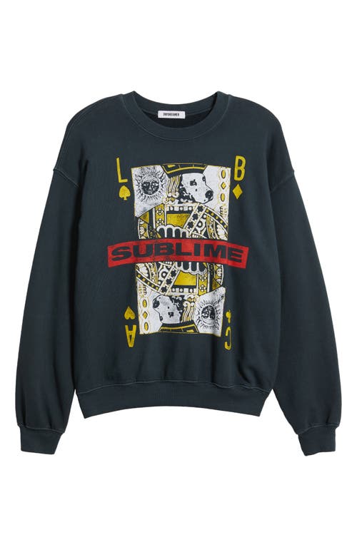 DAYDREAMER DAYDREAMER SUBLIME PLAYING CARD COTTON FLEECE GRAPHIC SWEATSHIRT