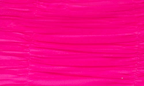 Blondie Nites Juniors Womens Mesh Mini Bodycon Dress In Hot Pink