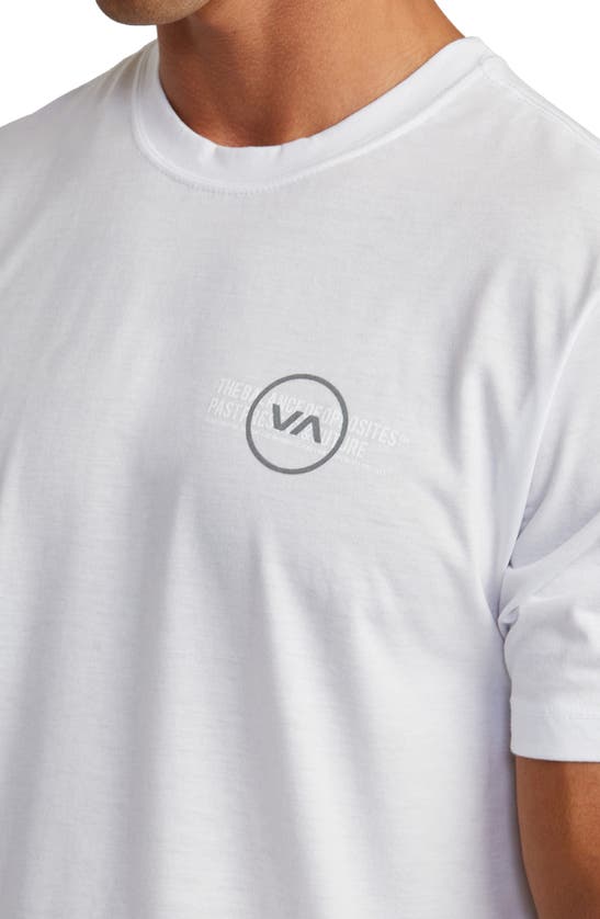 Rvca Va Levels Performance Graphic Tee In White