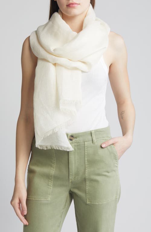Signature Linen & Modal Scarf in Oatmeal