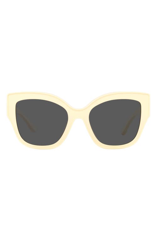 Tory Burch 54mm Butterfly Sunglasses in Ivory