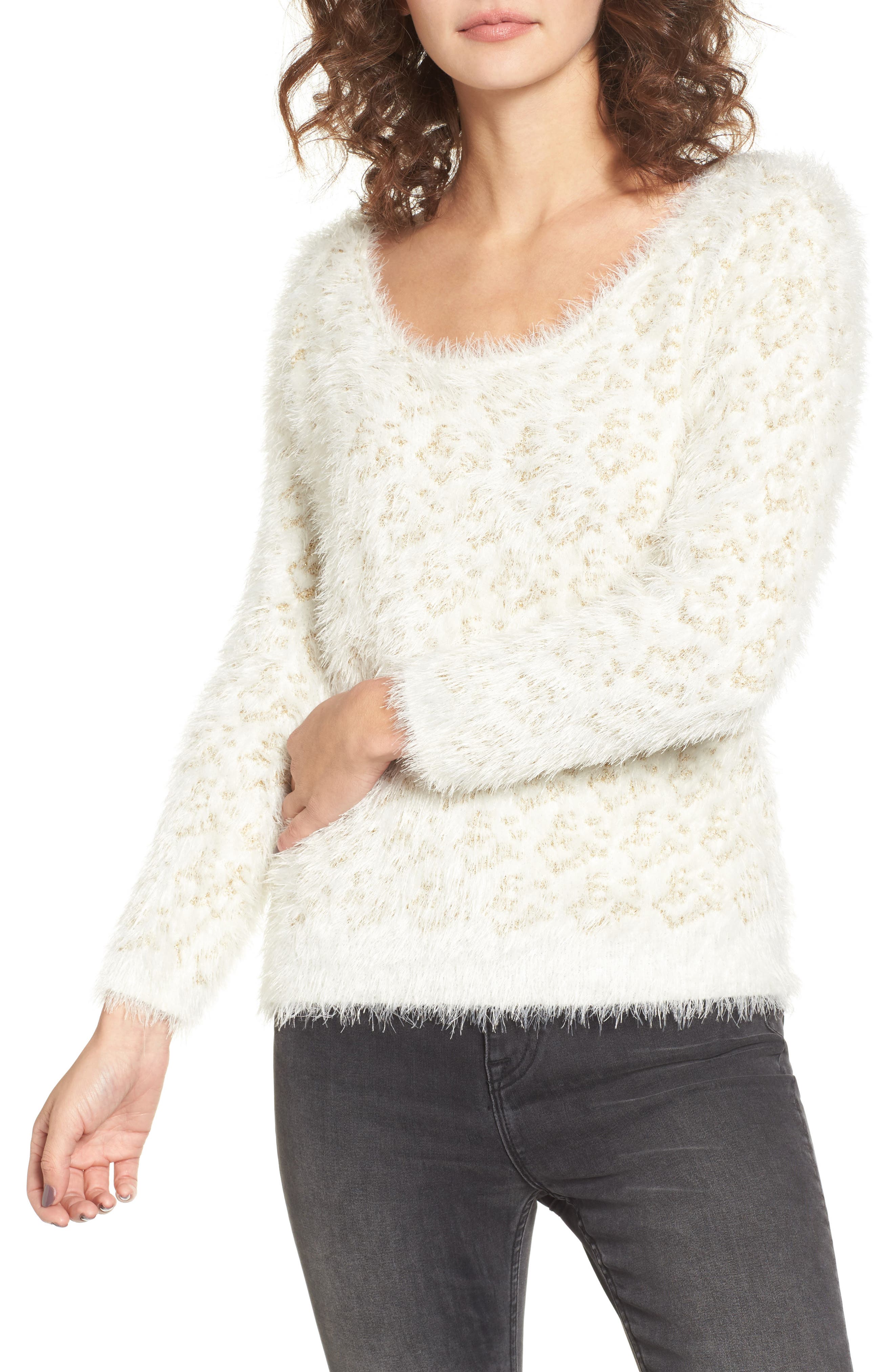 fuzzy eyelash sweater
