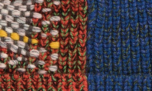 Waste Yarn Project X Celia Pym Colorblock One Of A Kind Beanie In Multicolored