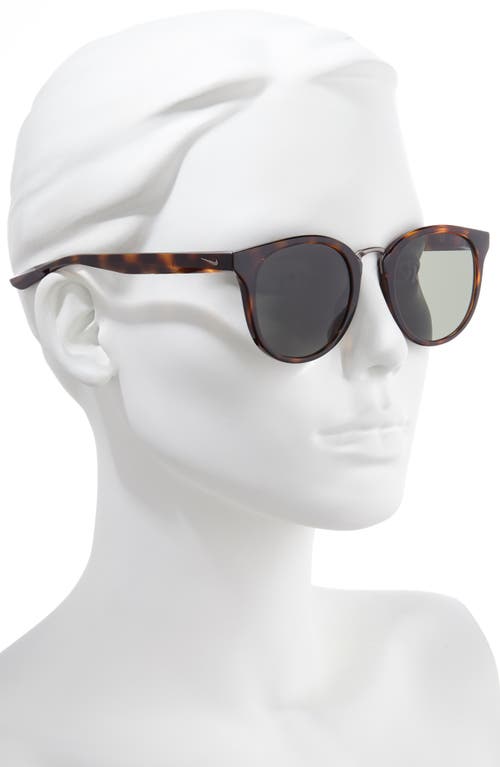 Nike Revere 51mm Round Sunglasses In Tortoise/green