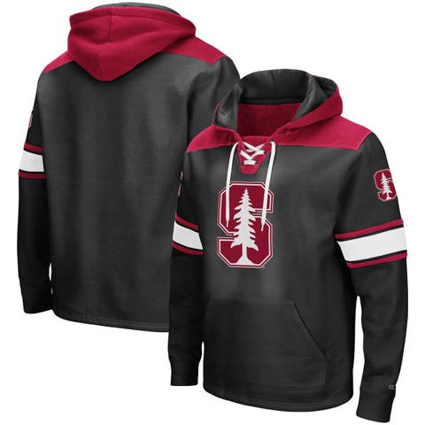 Men's Colosseum Black Louisville Cardinals Lace Up 3.0 Pullover Hoodie