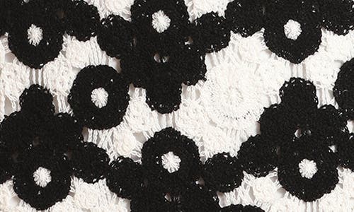 Shop Avec Les Filles Crochet Tank In Black White