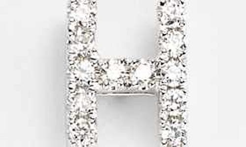 Bony Levy Single Initial Earring In White Gold/h