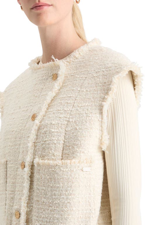 Shop Scotch & Soda Tweed Vest In Soft Ice Melange