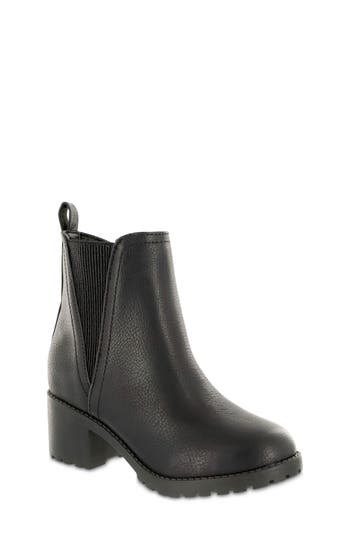 Mia Kids' Pratt Block Heel Chelsea Boot In Black