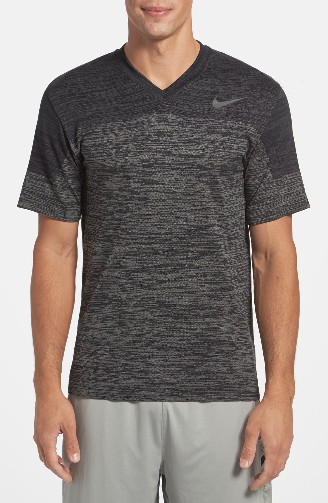 mens nike dri fit v neck