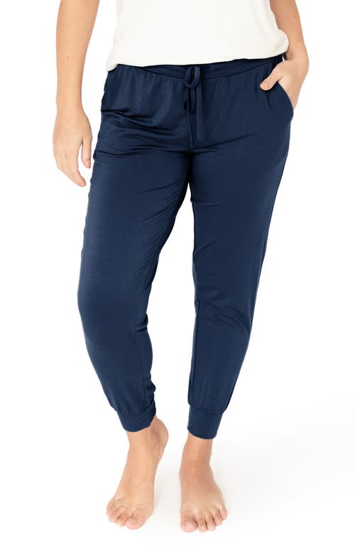 Tapered Maternity Lounge Joggers in Navy
