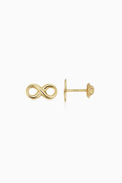 Oradina Forever Yours Studs In Yellow Gold