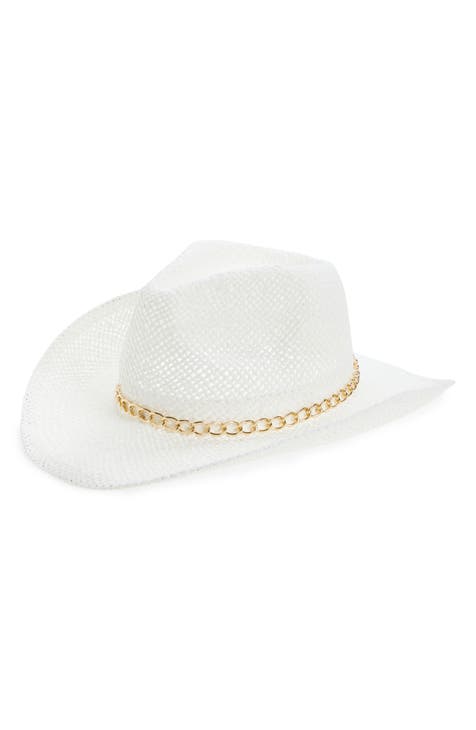 Chain Trim Cowboy Hat