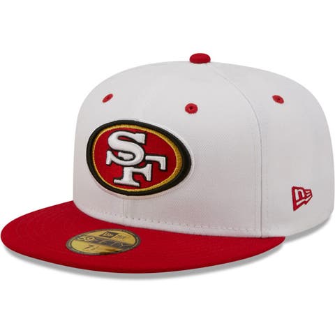 Men's New Era Stone/Scarlet San Francisco 49ers 2023 NFL Draft Low Profile  59FIFTY Fitted Hat
