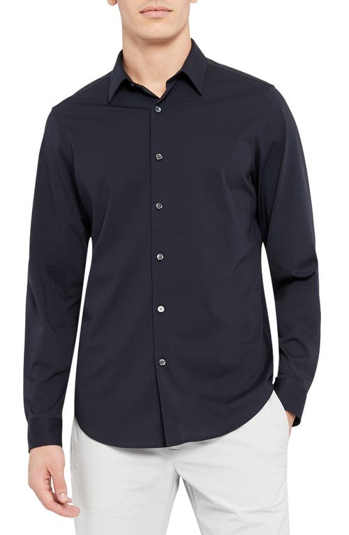 Theory Sylvain ND Structure Knit Button-Up Shirt at Nordstrom,