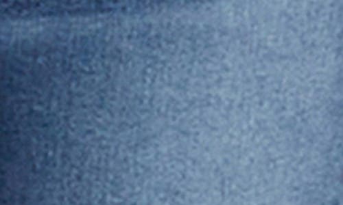 Hint Of Blu Serene Mid Rise Crop Straight Leg Jeans In Crop Blue