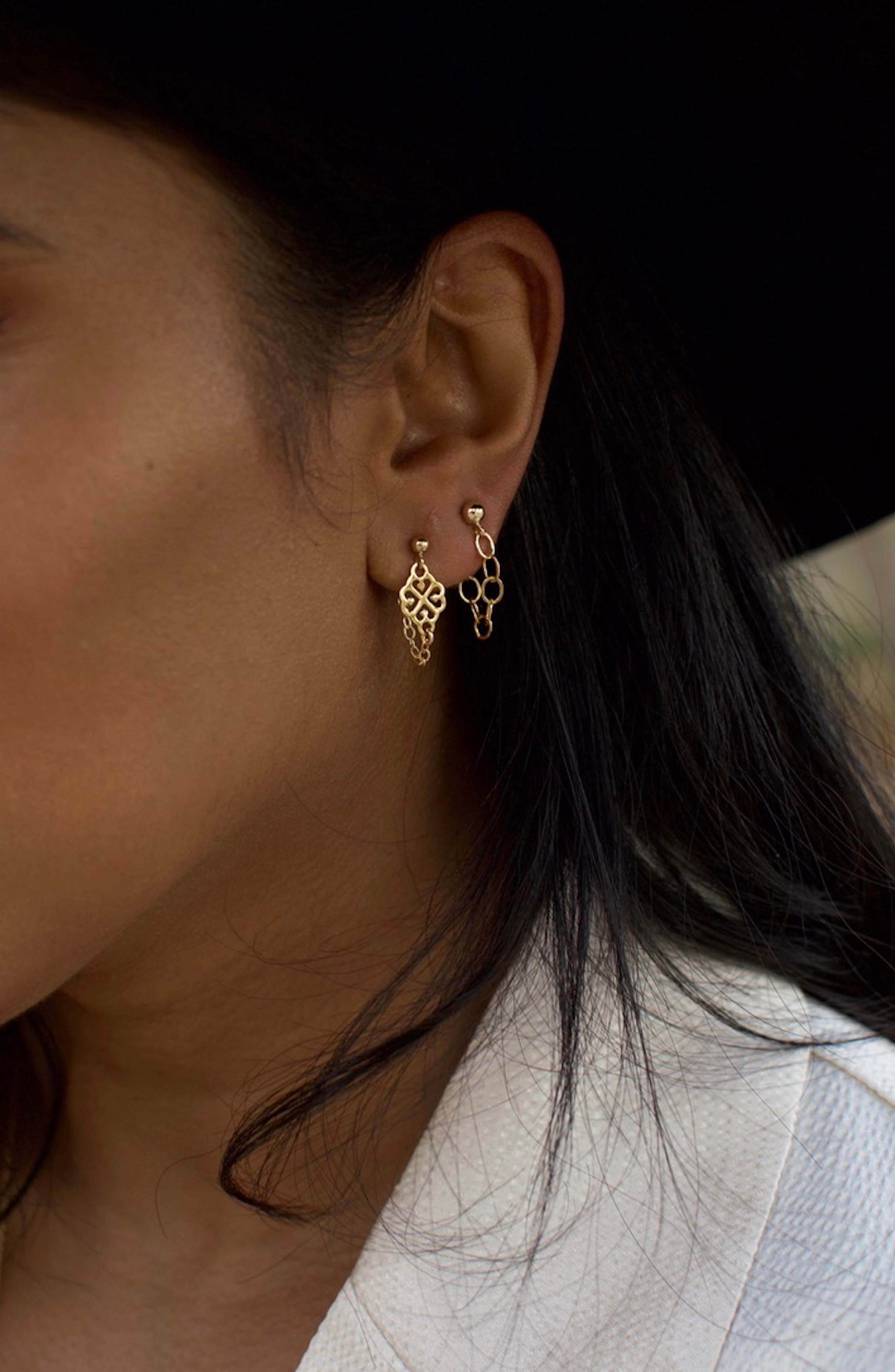 set and stones earrings