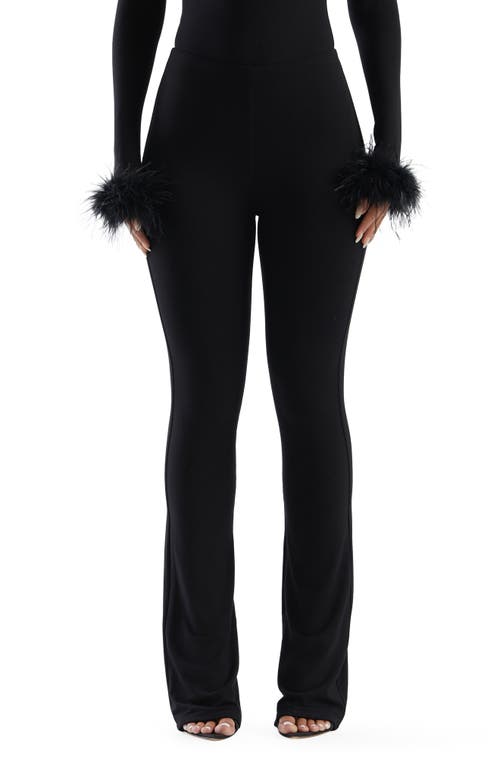 Naked Wardrobe The Butter Bootcut Pants Black at Nordstrom,