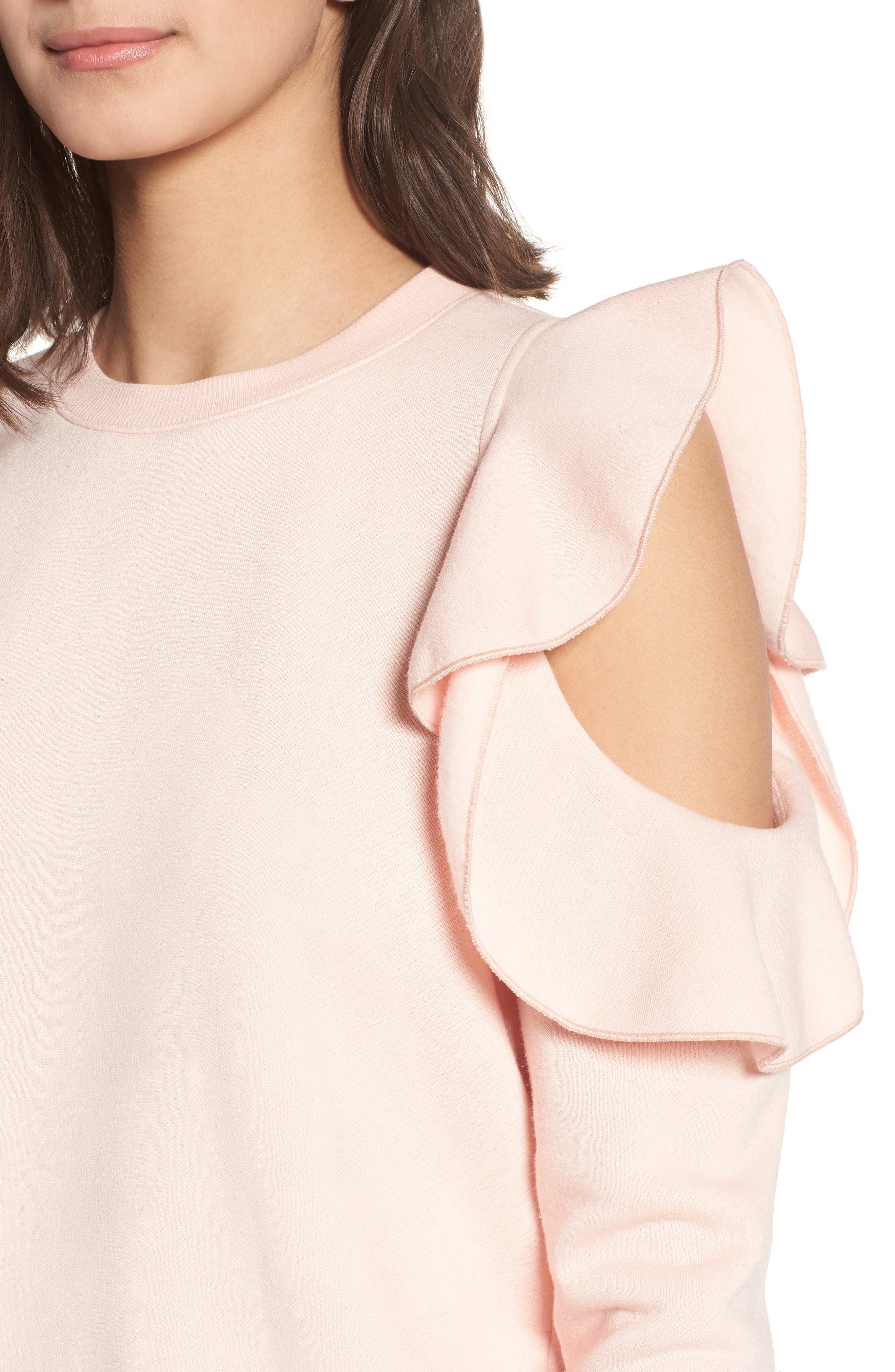rebecca minkoff gracie cold shoulder sweatshirt