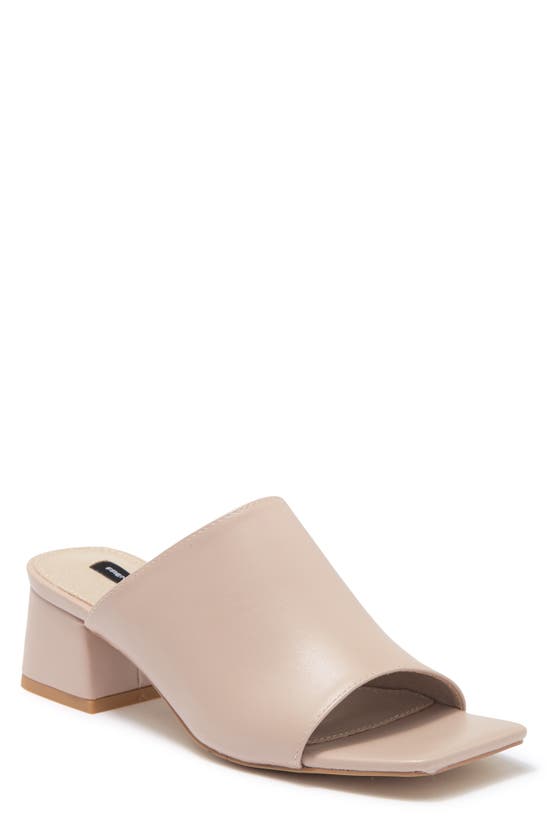 FRENCH CONNECTION DINNER BLOCK HEEL SLIDE SANDAL