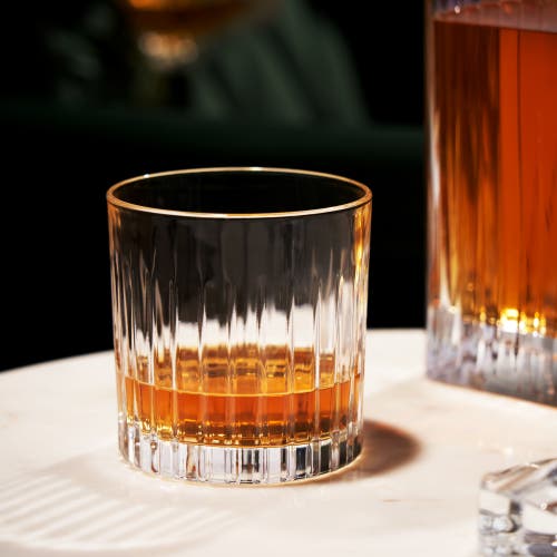 Viski Reserve Milo Crystal Neat Glasses In Clear