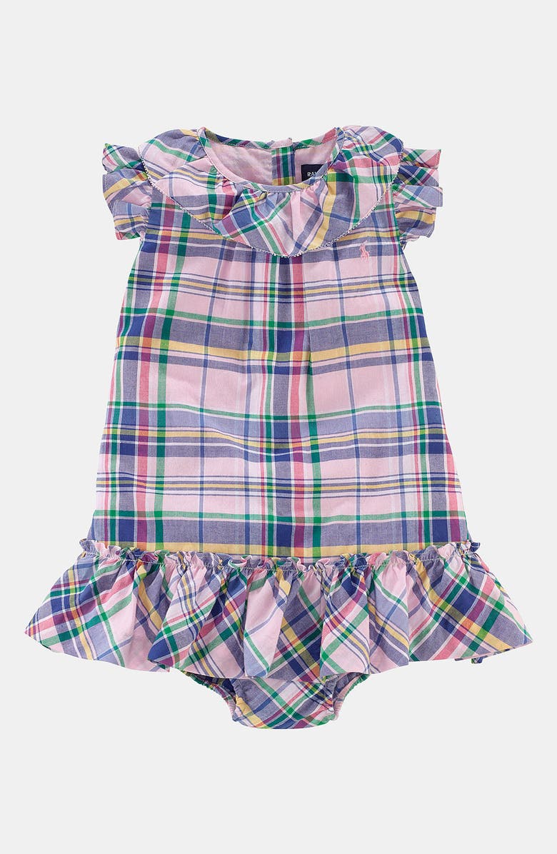 Ralph Lauren Madras Plaid Dress (Baby) | Nordstrom
