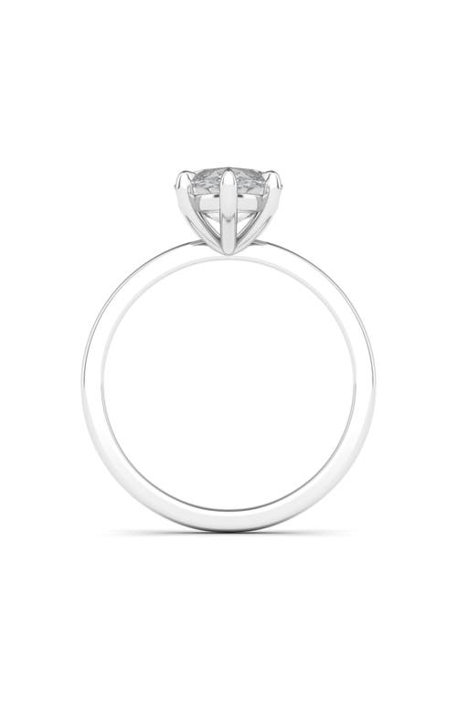 Shop Hautecarat Marquise Cut Lab Created Diamond Ring In 2.00 Ctw 18k White Gold