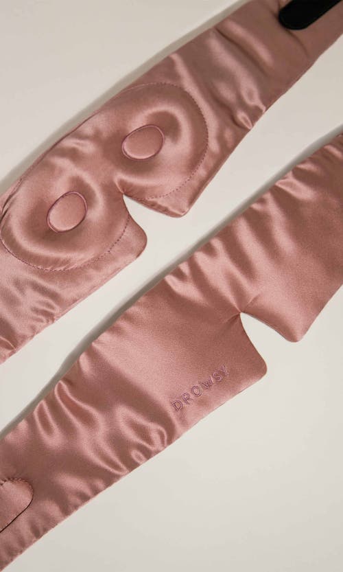 Drowsy Sleep Co . Eyelash Protecting Sleep Mask In Damask Rose
