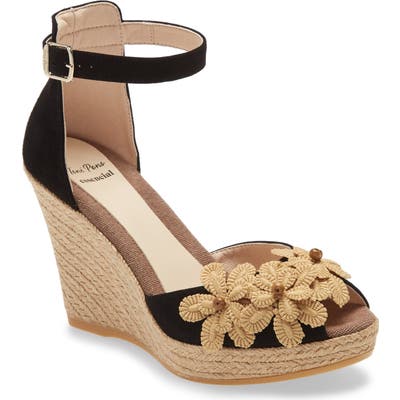 Toni Pons Sharon Espadrille Wedge Sandal - Black