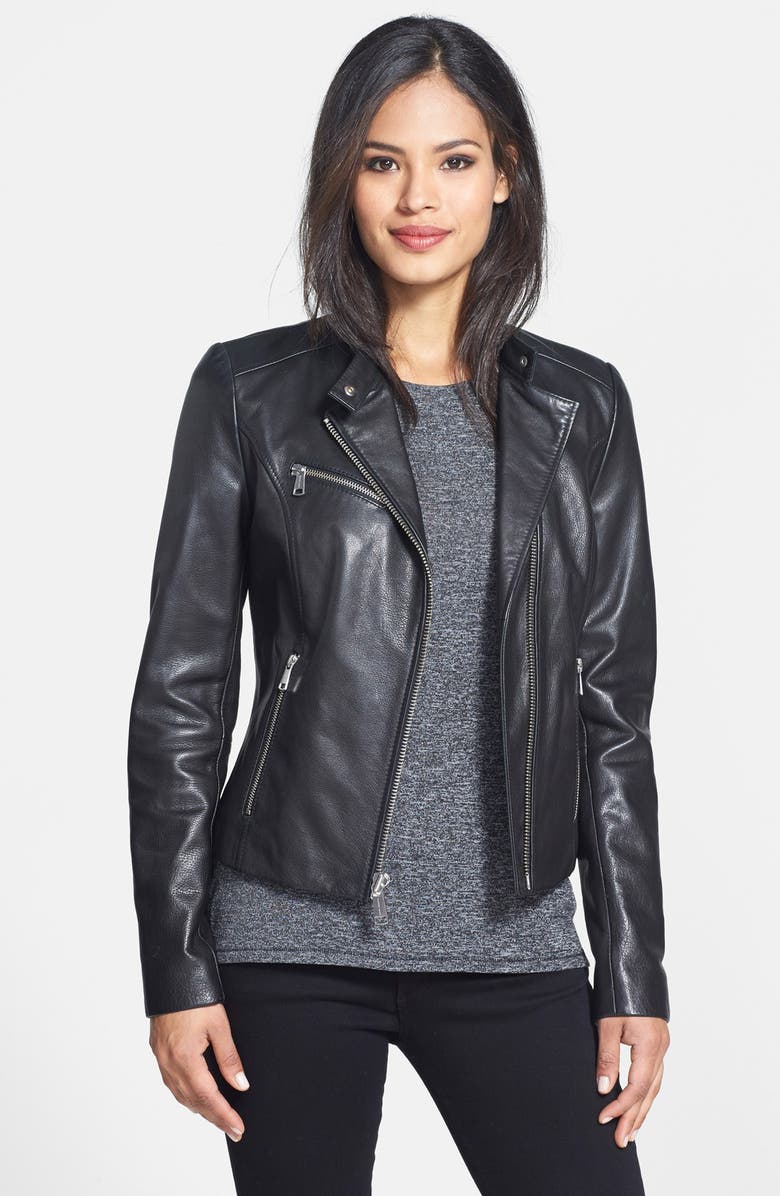 Andrew Marc 'Caitlyn' Leather Moto Jacket | Nordstrom