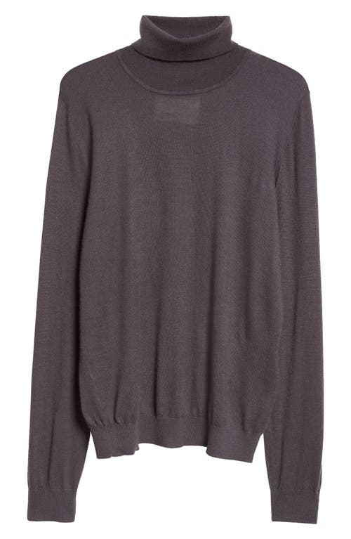 Shop Frenckenberger Cashmere Turtleneck Sweater In Faded Black