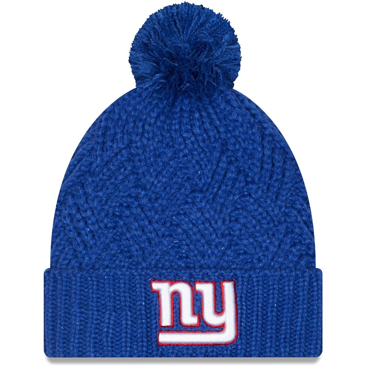 new york giants pom pom hat