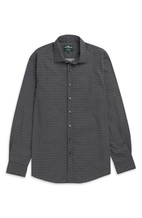 Shop Rodd & Gunn Notown Microprint Button-up Shirt In Onyx