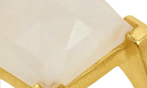 Shop Dean Davidson Mini Plaza Moonstone Ring In Moonstone/gold