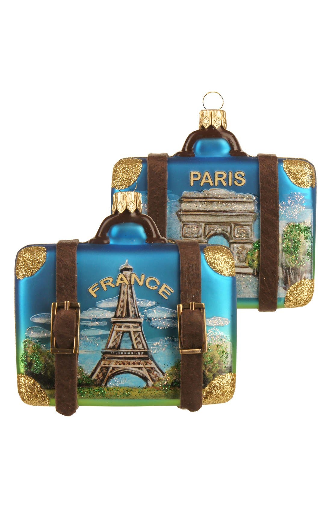 Nordstrom at Home Handblown Glass Travel Suitcase Ornament Nordstrom