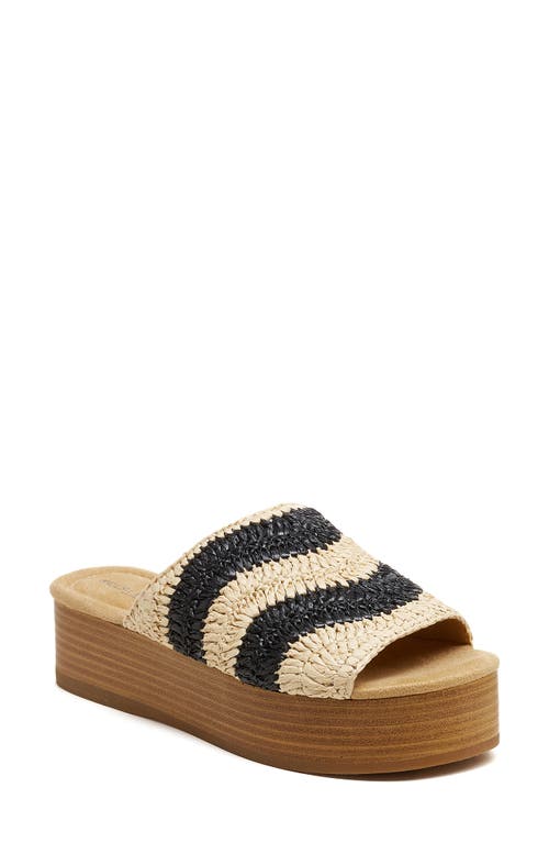 Kelsi Dagger Brooklyn Damien Platform Sandal Black/Natural at Nordstrom,