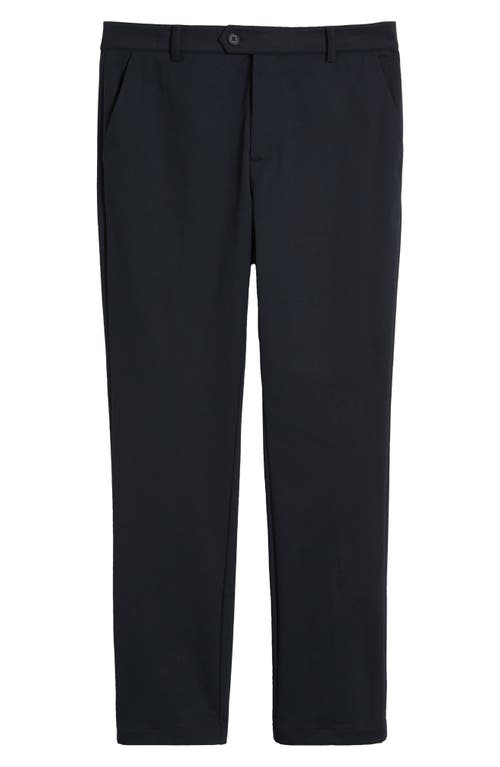 Shop Mizzen + Main Mizzen+main Upton Flat Front Chinos In Black Solid