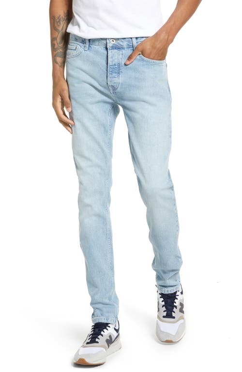 Topman Men's Blowout Stretch Skinny Jeans in Light Blue