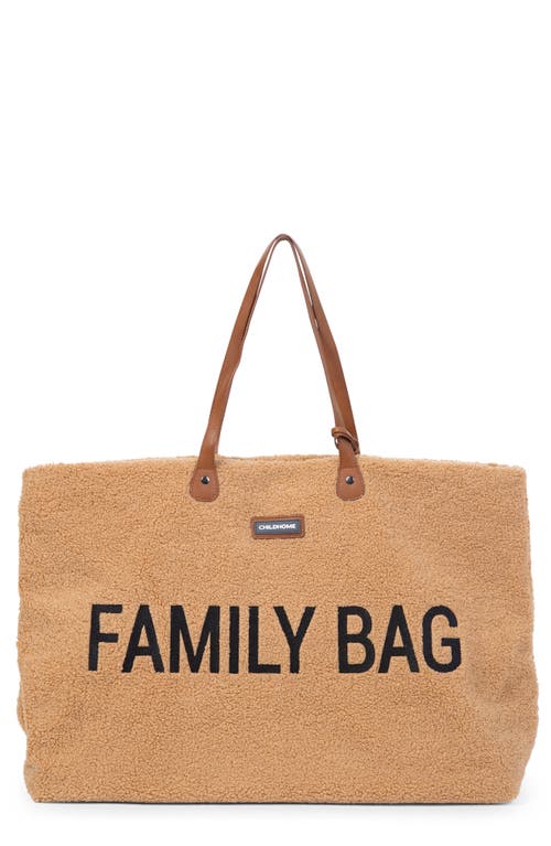 CHILDHOME 'Family Bag' Large Diaper Bag in Teddy Brown 