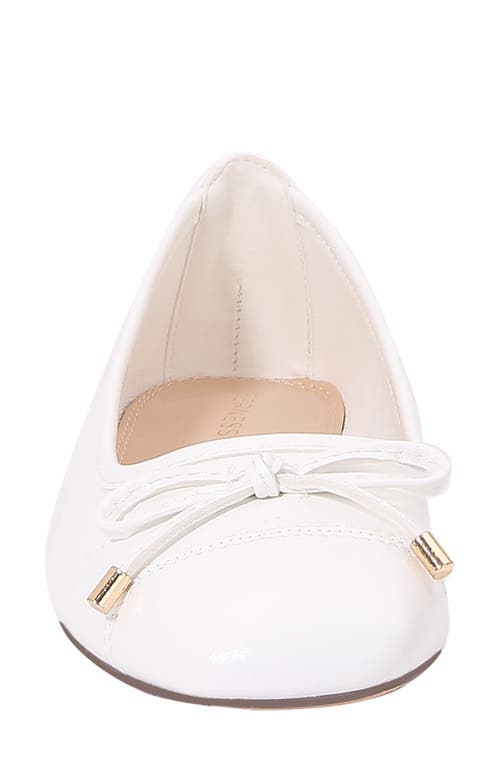 Shop Berness Olesia Bow Flat In White