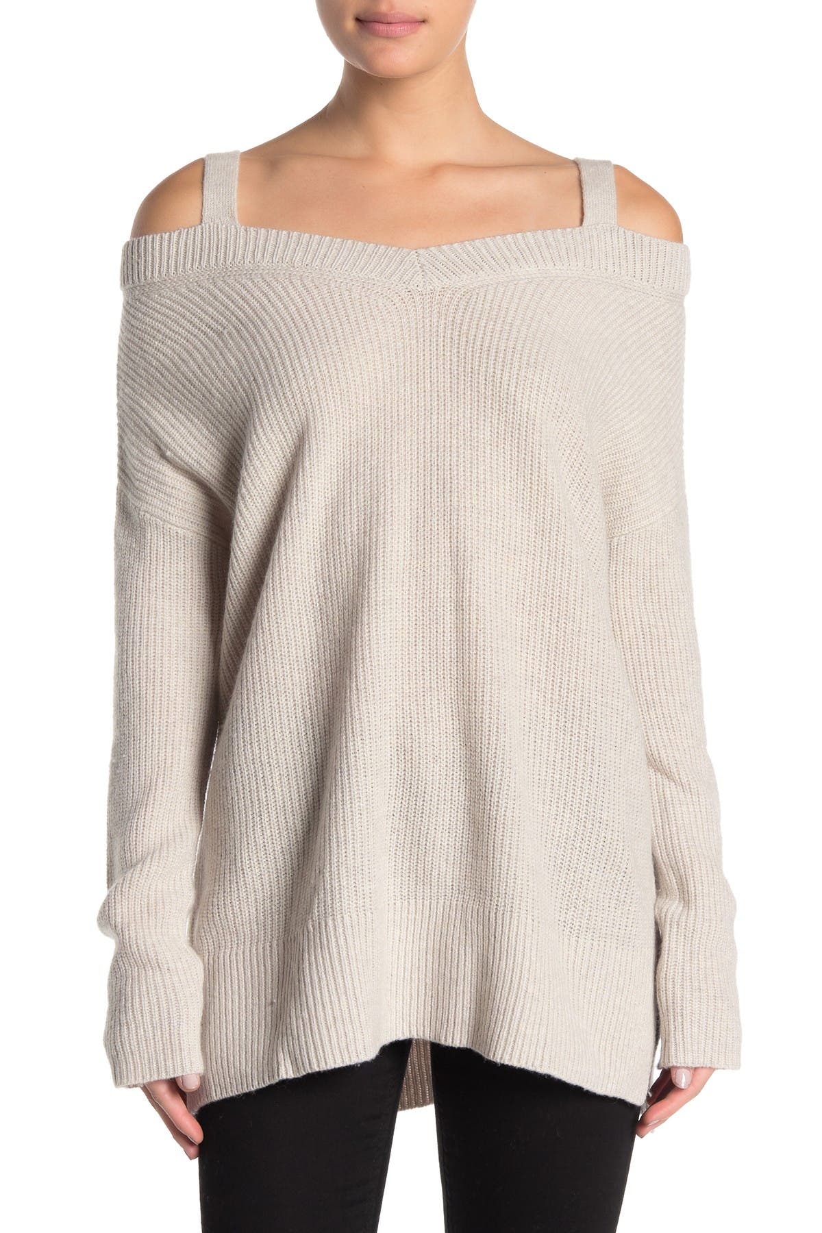 all saints off the shoulder sweater