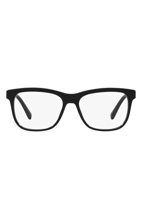 Dolce & Gabbana 51mm Rectangular Optical Glasses in Black at Nordstrom