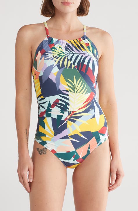 High Neck One-Piece Swimsuit