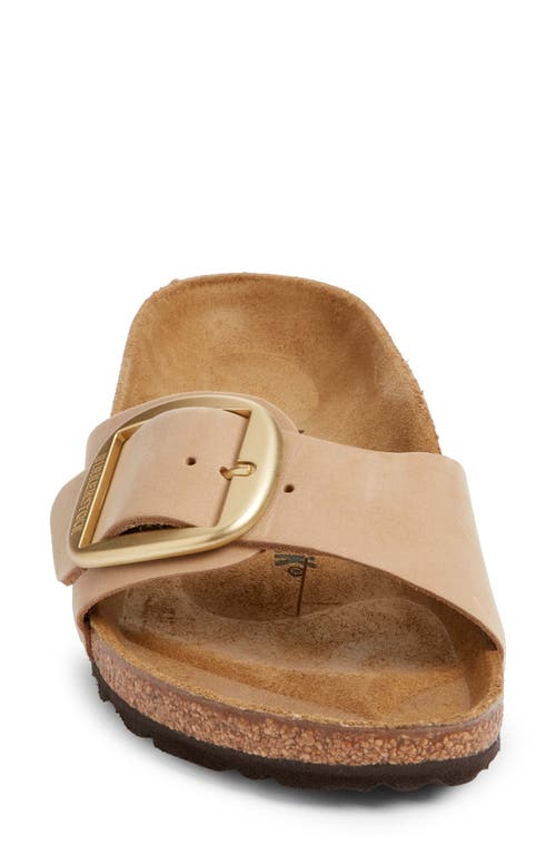 Shop Birkenstock Madrid Big Buckle Slide Sandal In Sandcastle