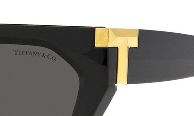 Tiffany & Co Tf4205u Branded-arm Irregular-frame Acetate Sunglasses In Black