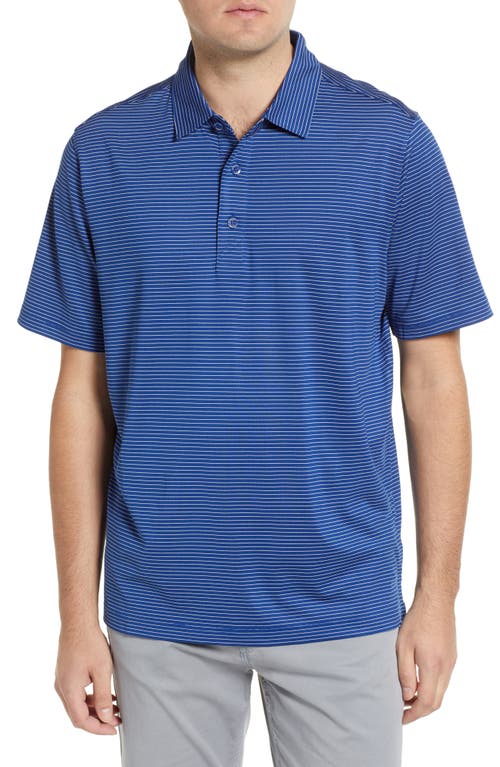Virtue Eco Piqué Recycled Blend Polo in Tour Blue