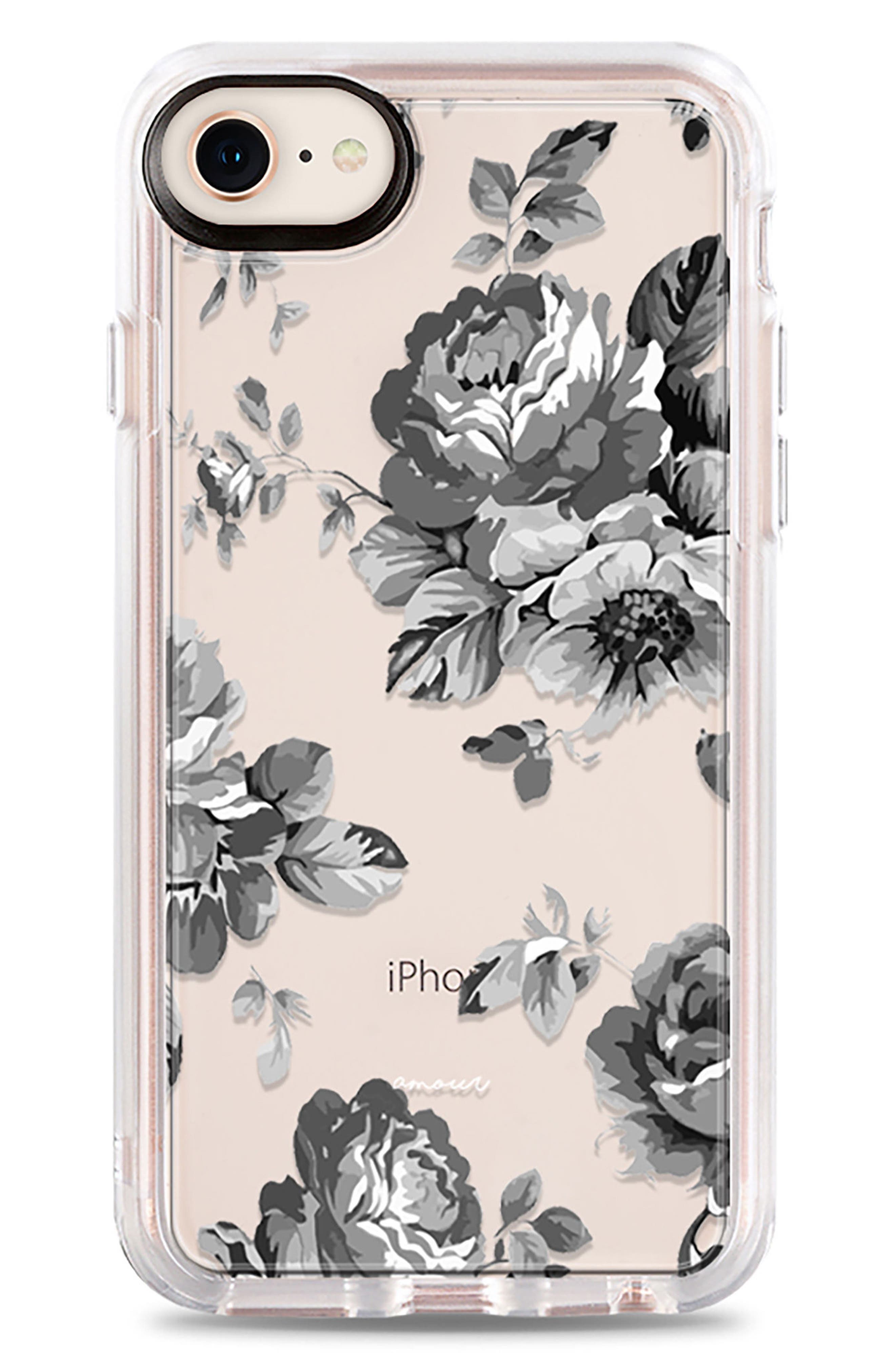 Casetify Black Floral iPhone 7/8 & 7/8 Plus Case Nordstrom